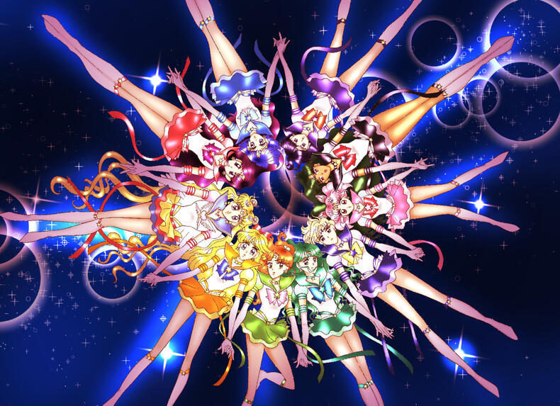 Sailor Moon all 10 Scouts